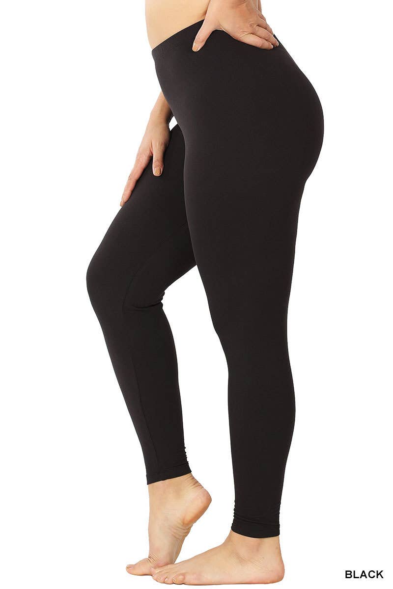 Vanilla Monkey - Plus Size Premium Microfiber Full Length Leggings