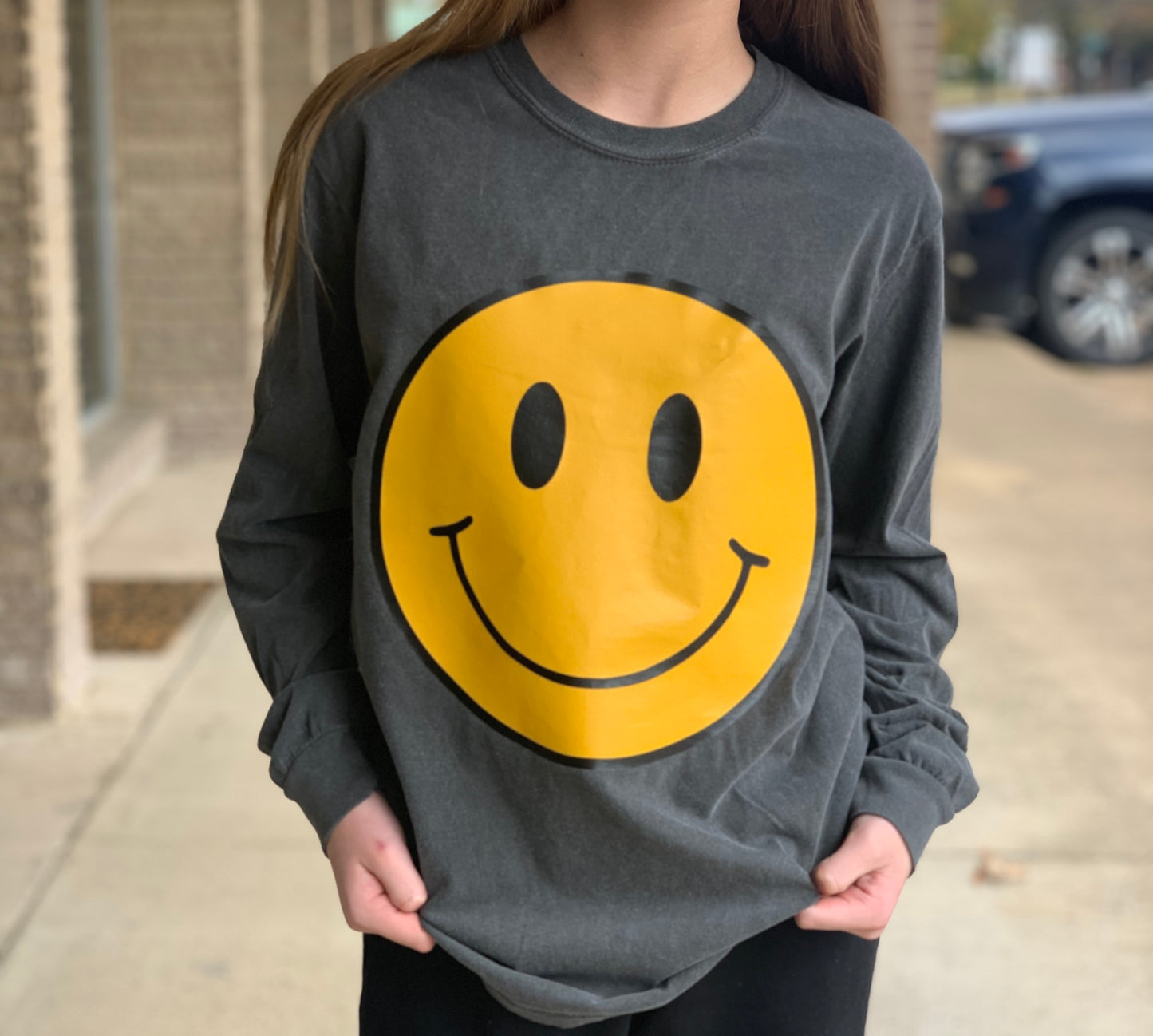 Smiles All Around Long Sleeve Tee