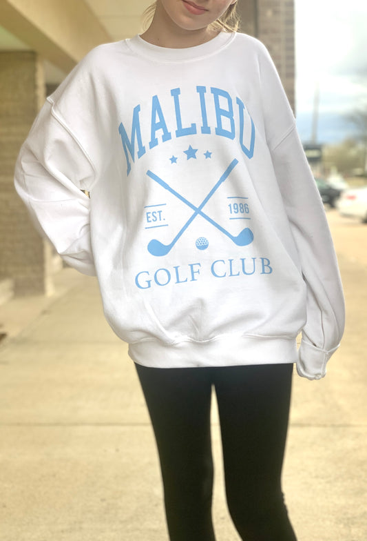 Malibu Golf Club Crewneck Sweatshirt