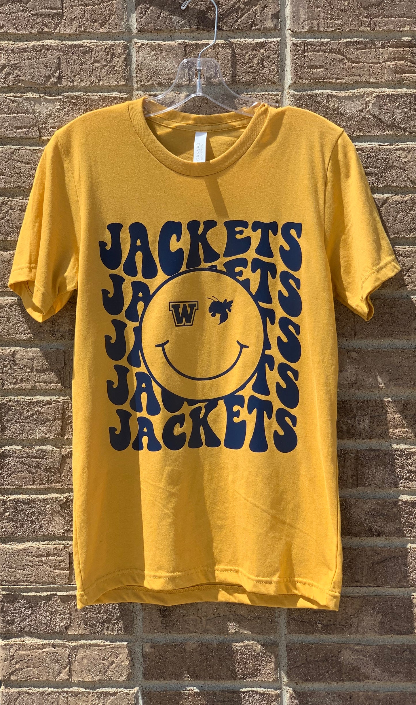 Wavy Smiley Face Jackets Tee