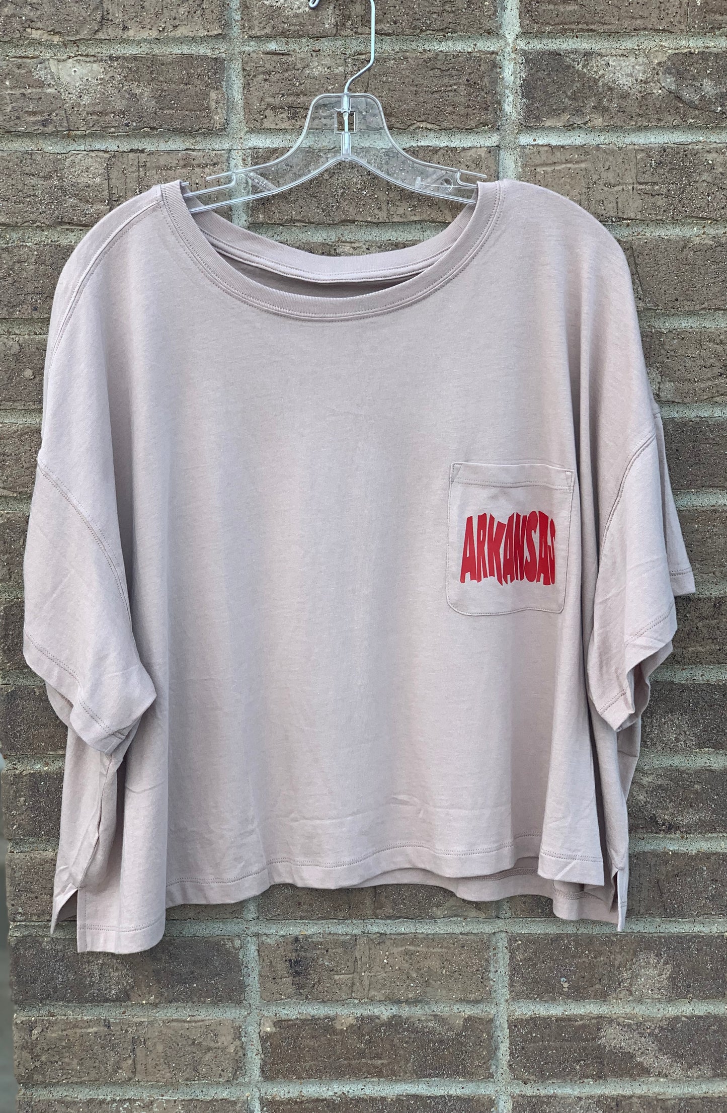 Plus Size Arkansas Oversized Crop Top