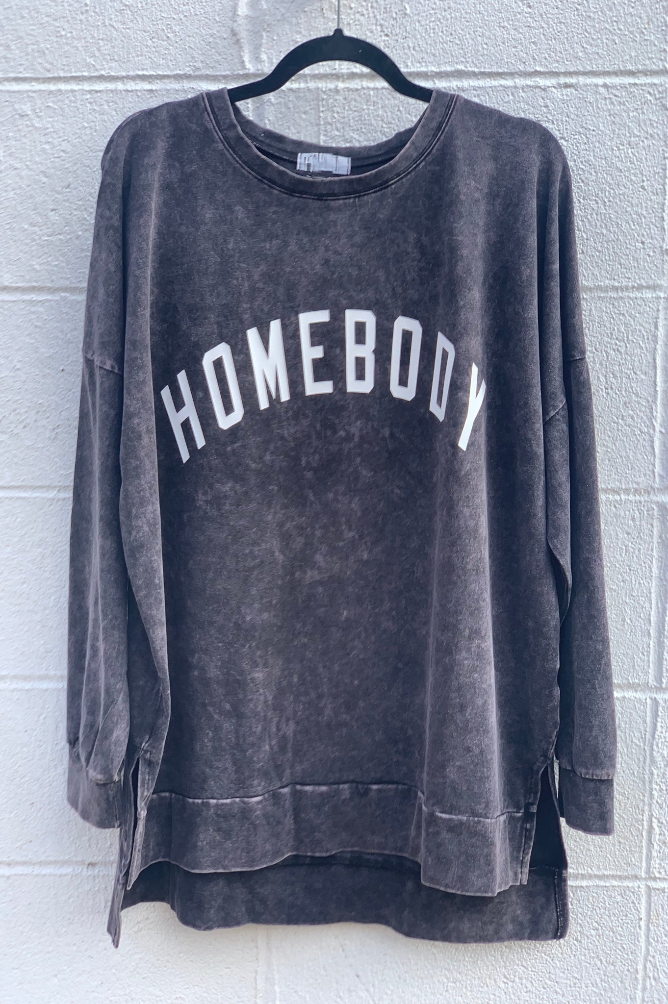 Acid Wash Homebody Long Sleeve Tee