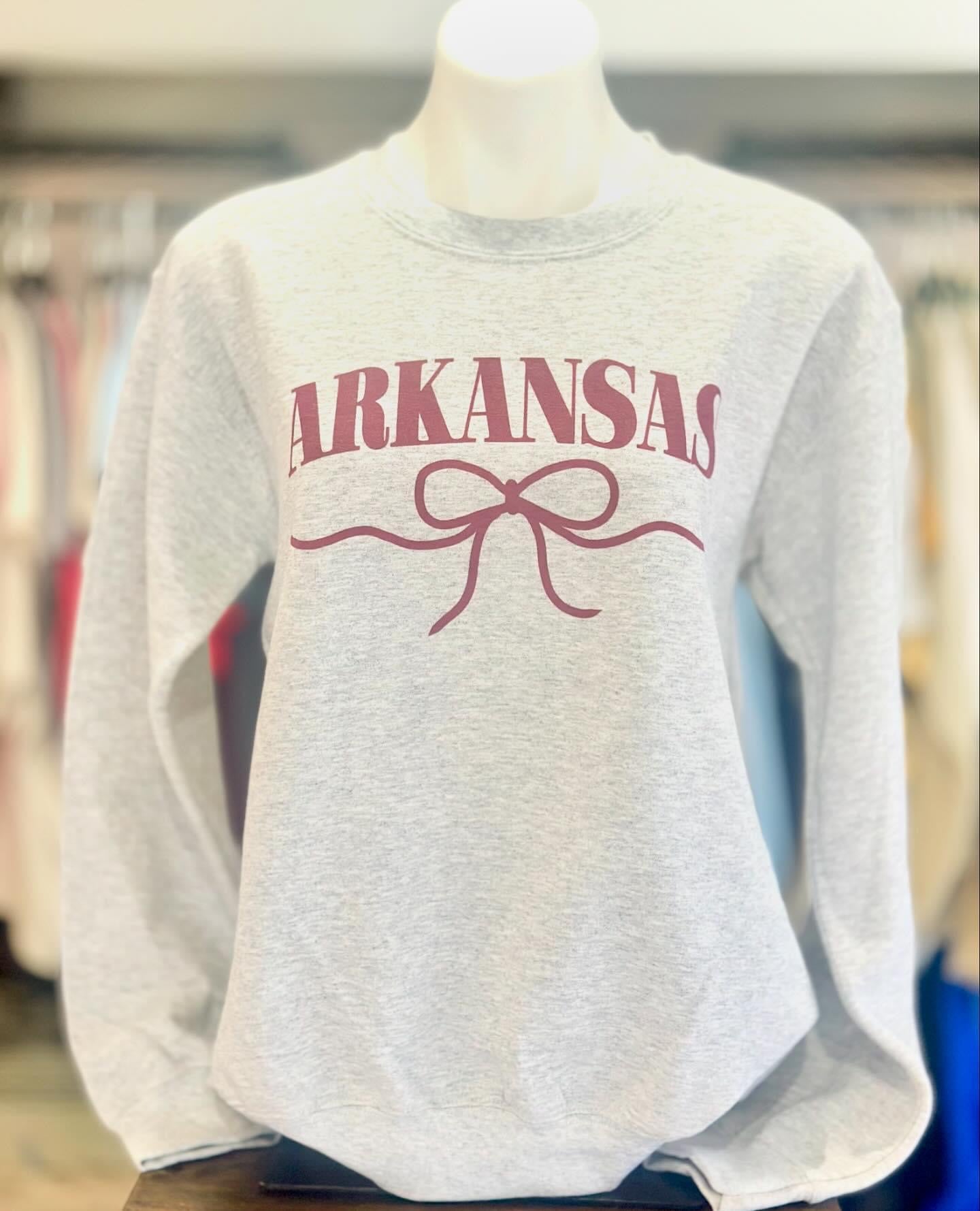 Arkansas Coquette Crewneck Sweatshirt