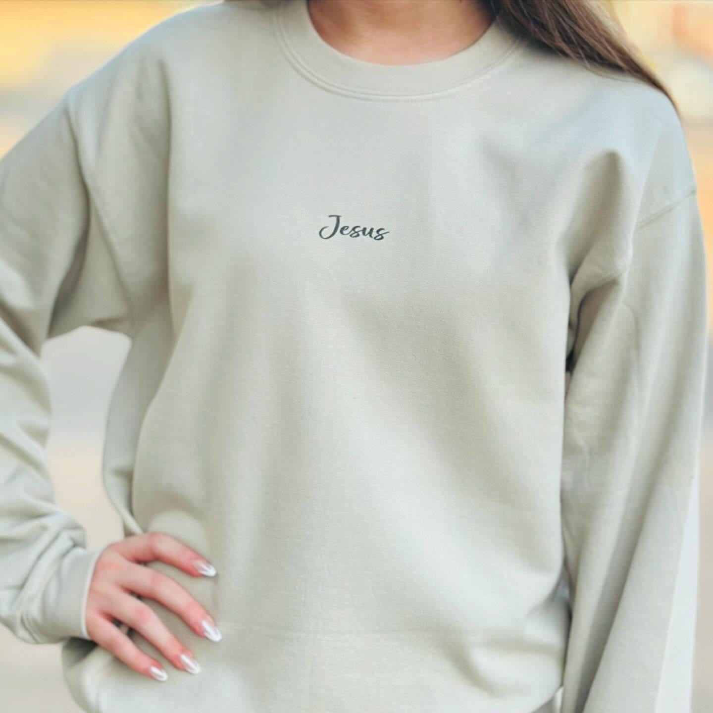 I Speak The Name Of Jesus Crewneck Sweatshirt