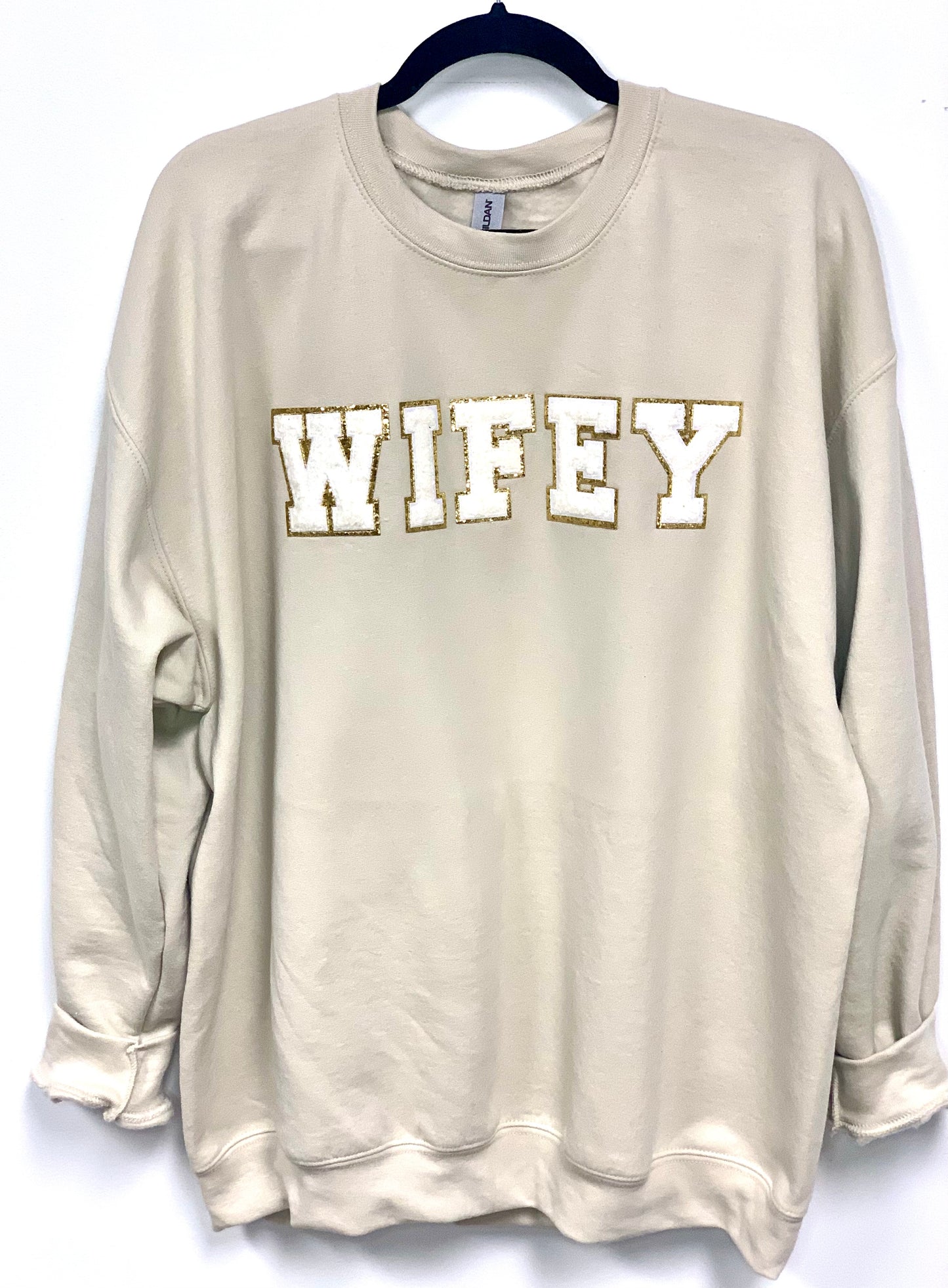 Embroidered Style Wifey Sweatshirt