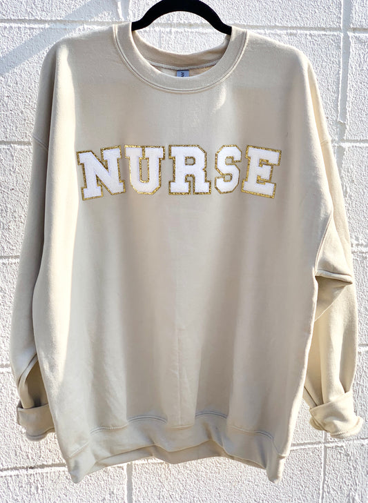 Embroidered Style Nurse Sweatshirt