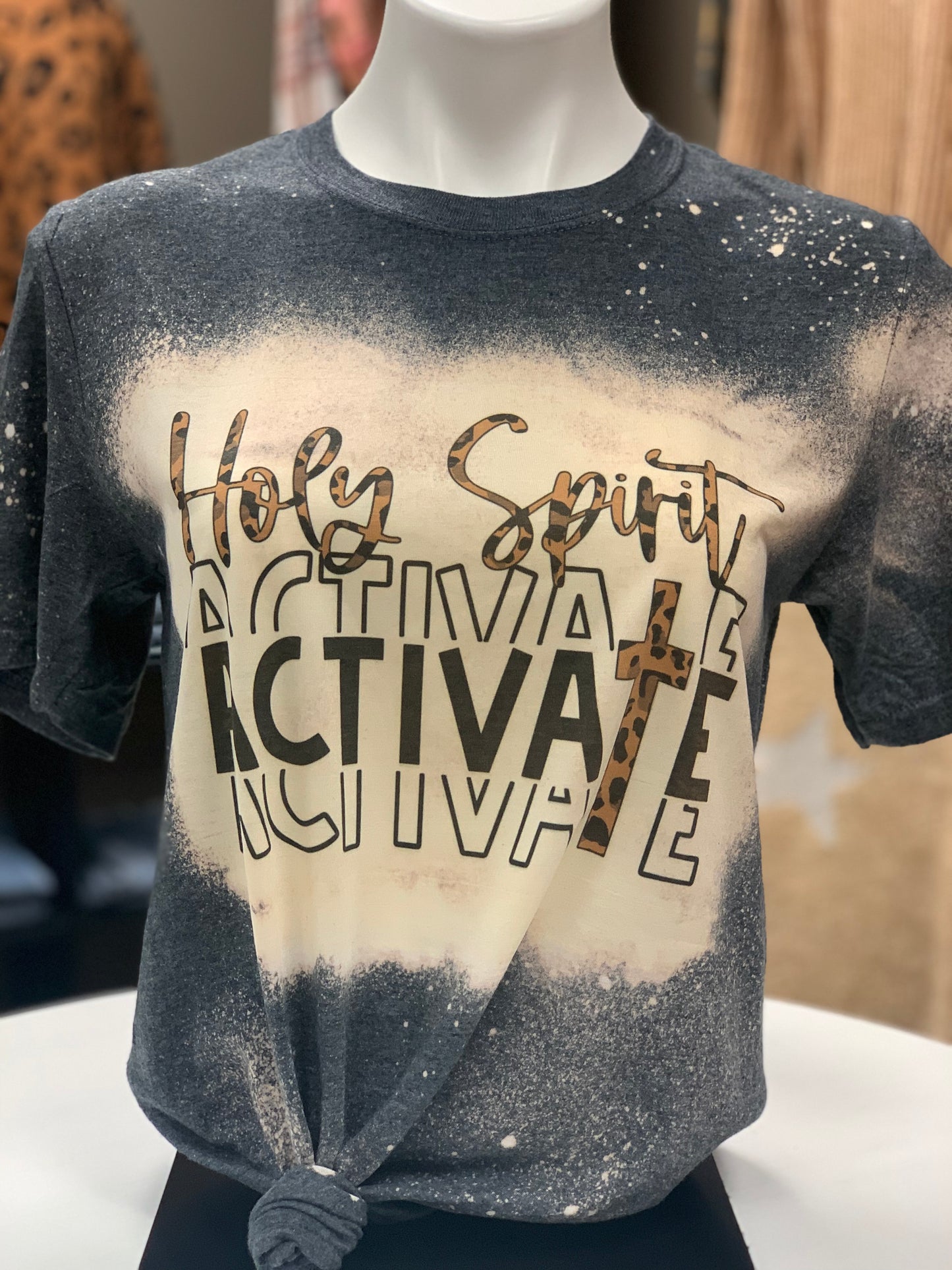 Pre Order Holy Spirit Activate Tee-mustard